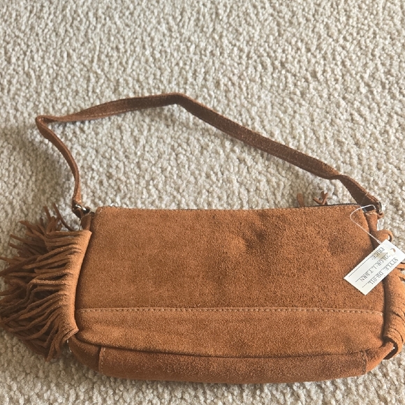 Handbags - Brown Suede Shoulder Bag